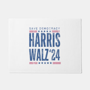 Harris Walz 2024 Save Democracy Doormat