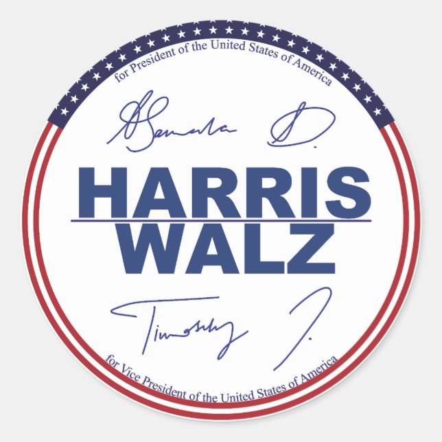 Harris - Walz 2024 stickers (Front)