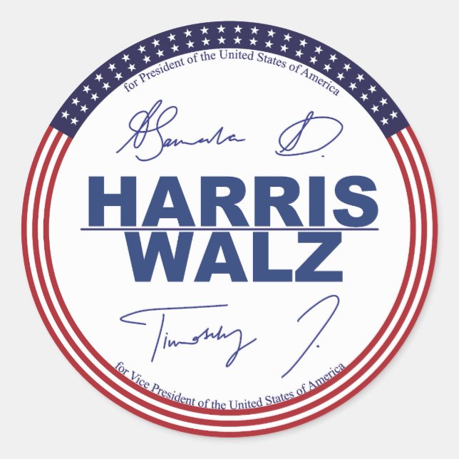 Harris - Walz 2024 stickers (Front)