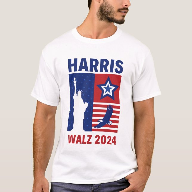 Harris Walz 2024 T-Shirt (Front)