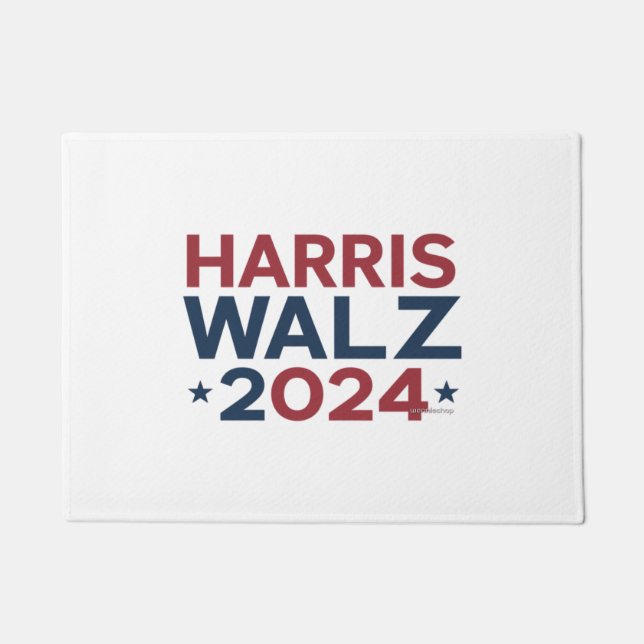 Harris walz 2024 trending design  doormat (Front)