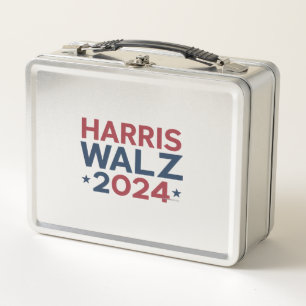 Harris walz 2024 trending design metal lunch box