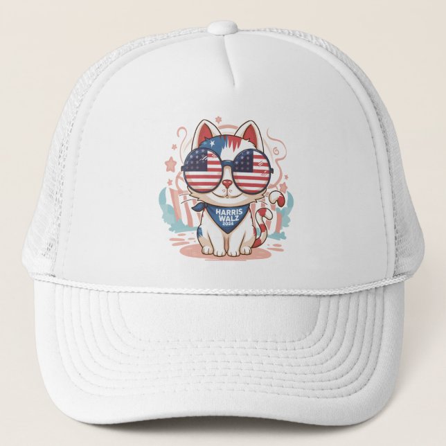 HARRIS WALZ 2024 TRUCKER HAT (Front)
