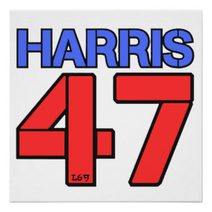 HARRIS-WALZ 2024 USA ELECTIONS DEMOCRATS POSTER