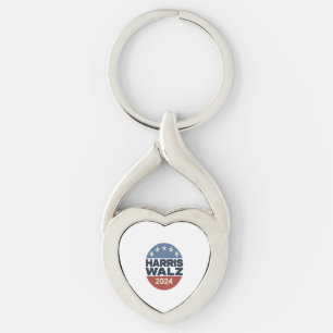HARRIS WALZ 2024 VOTE FOR KAMALA HARRIS TIM WALZ  KEY RING
