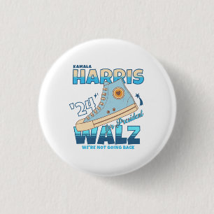 Harris Walz 2024 We're Not Going Back Sneaker 3 Cm Round Badge