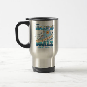 Harris Walz 2024 We're Not Going Back Sneaker Travel Mug
