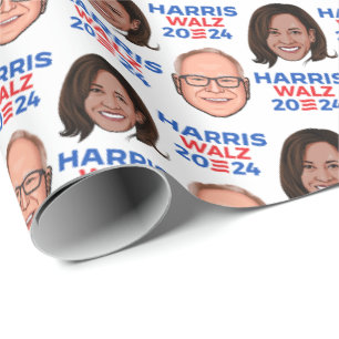 Harris Walz 2024 Wrapping Paper