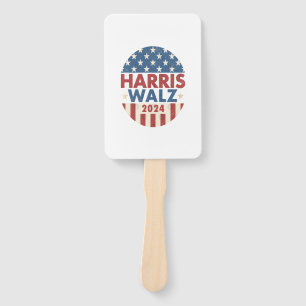 HARRIS WALZ 24 DEMOCRACY 2024 HAND FAN