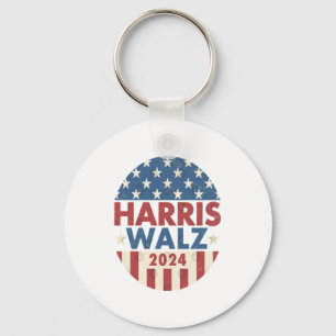 HARRIS WALZ 24 DEMOCRACY 2024 KEY RING