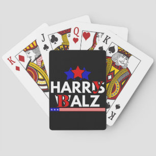 Harris Walz 24 Harry Balz 2024 Meme Democratics Playing Cards
