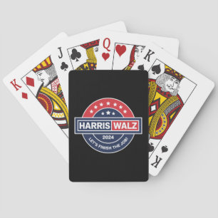 Harris Walz 24 Kamala Harris Madam President 2024 Playing Cards