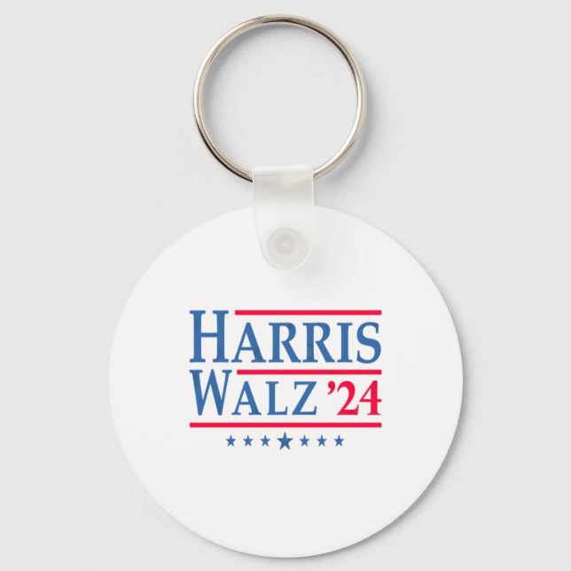 Harris Walz 24  Key Ring (Front)