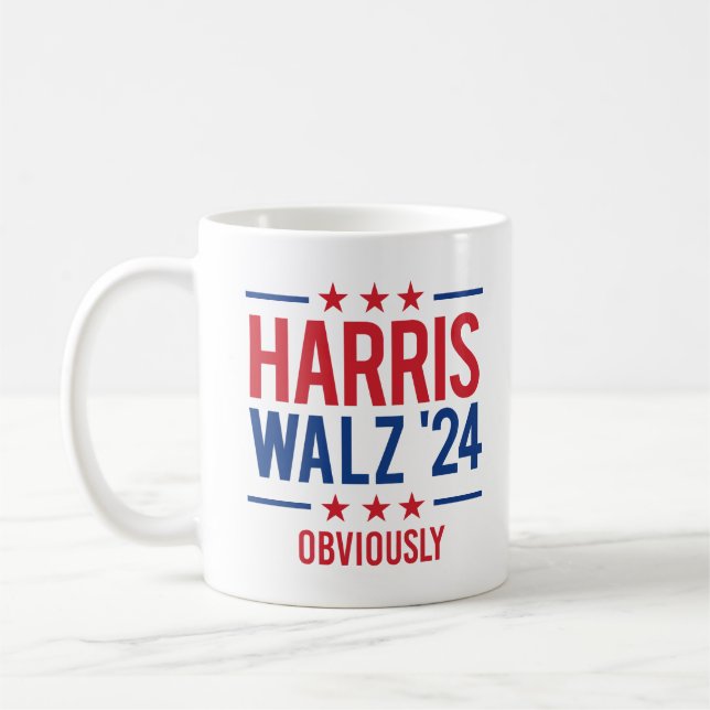 Harris Walz '24 - Obviously Coffee Mug (Left)