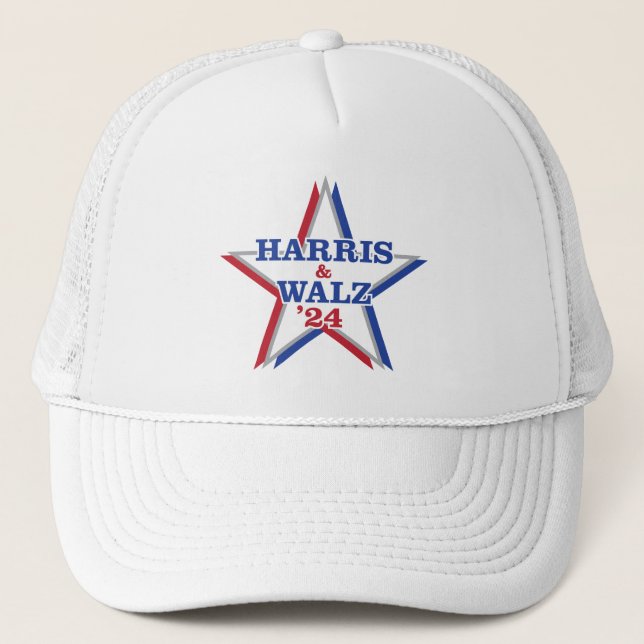 HARRIS & WALZ '24 trucker cap (Front)