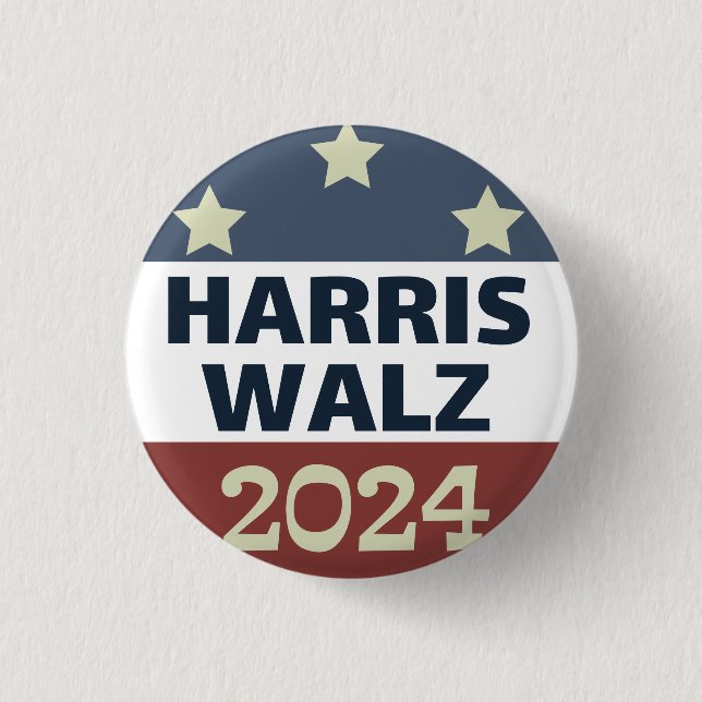 HARRIS WALZ 3 CM ROUND BADGE (Front)