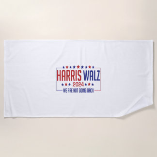 harris walz beach towel