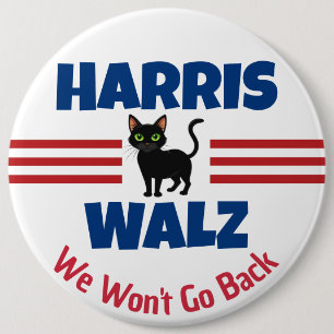 Harris Walz Campaign Magnet 6 Cm Round Badge