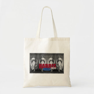 Harris-Walz cat ladies tote bag