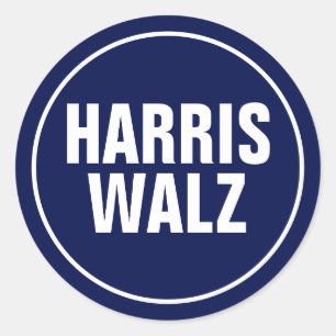 Harris-Walz Classic Round Sticker
