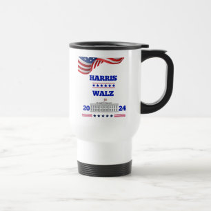 Harris Walz , Election 2024 Campaign Gift, Travel Mug