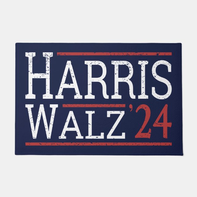 Harris Walz Election 2024 I Doormat (Front)