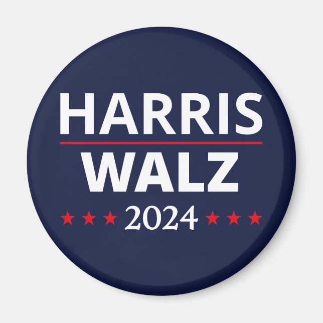 Harris Walz Election 2024 III Magnet (Front)