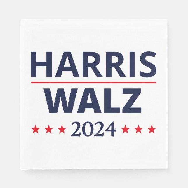 Harris Walz Election 2024 III Napkin (Front)