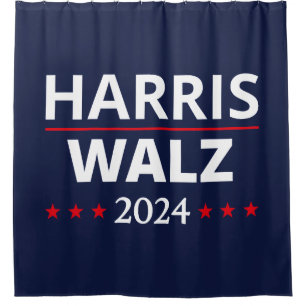 Harris Walz Election 2024 III Shower Curtain