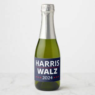 Harris Walz Election 2024 III Sparkling Wine Label