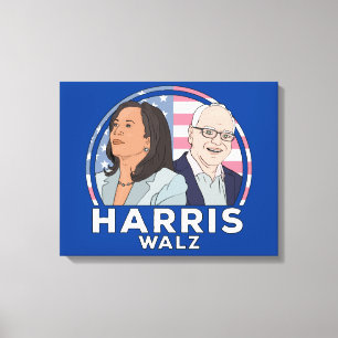 Harris Walz Election Canvas Print