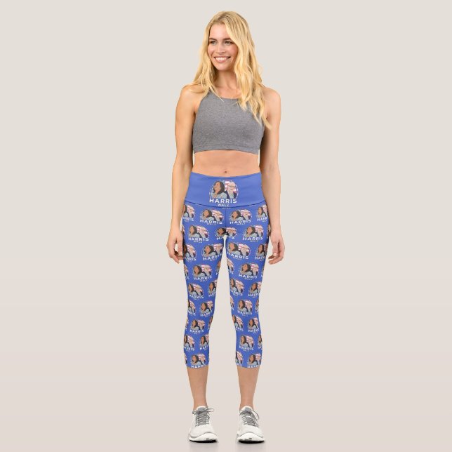 Harris Walz Election Capri Leggings (Front)