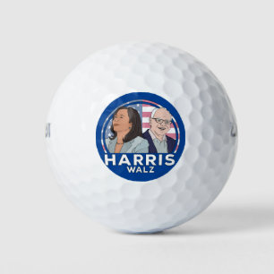 Harris Walz Election Golf Balls