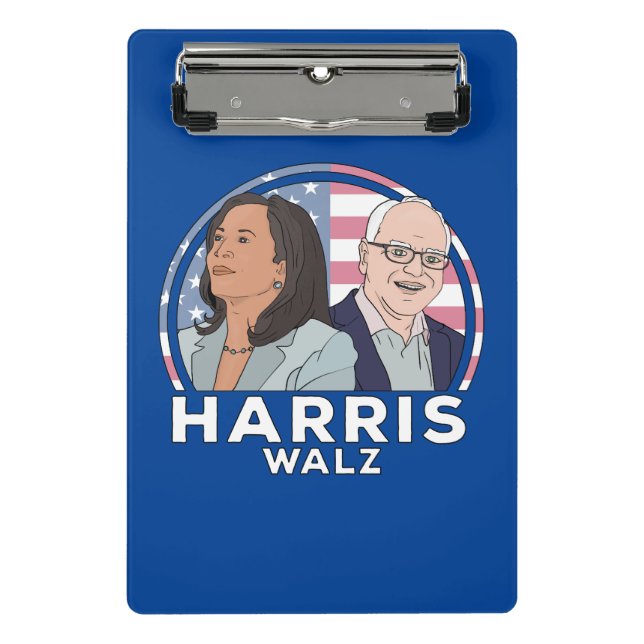 Harris Walz Election Mini Clipboard (Front)