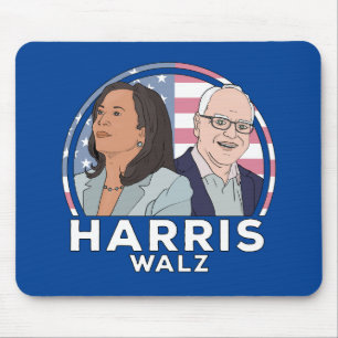 Harris Walz Election Mouse Mat