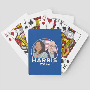 Harris Walz Election Playing Cards