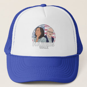 Harris Walz Election Trucker Hat