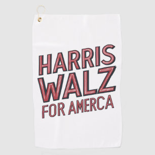 harris walz for america  golf towel
