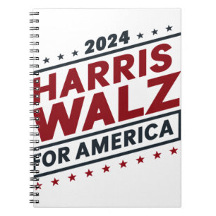 harris walz for america notebook