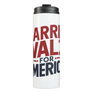 harris walz for america thermal tumbler