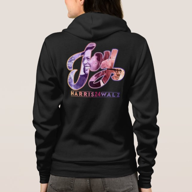 Harris Walz Joy 2 Hoodie (Back)