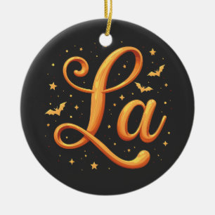 Harris Walz Kamala Spooky Halloween Bats Election Ceramic Tree Decoration