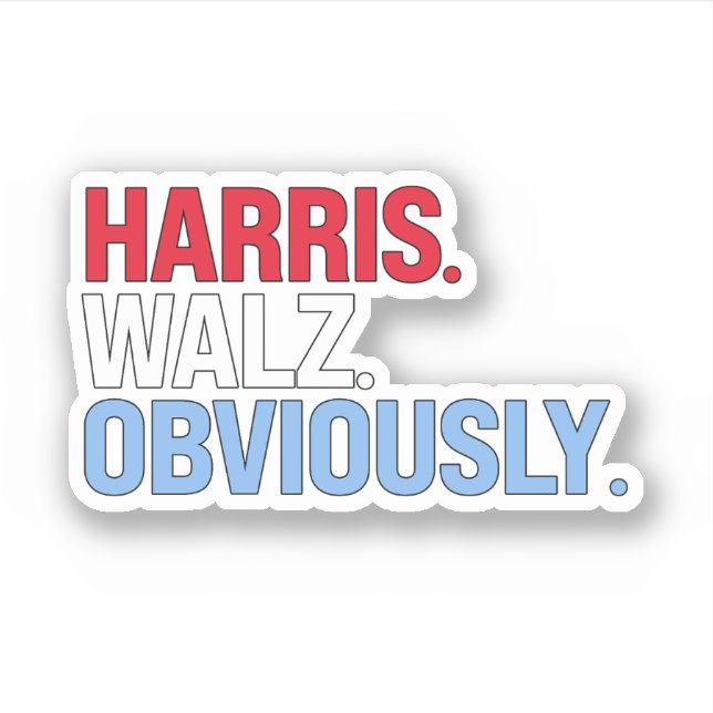Harris Walz Obviously (Front)