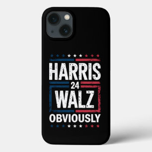 Harris Walz Obviously Harris Waltz 2024 Election iPhone 13 Case