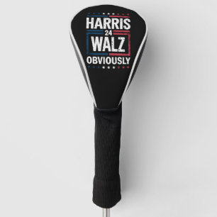 Harris Walz Obviously Harris Waltz 2024 Election Golf Head Cover