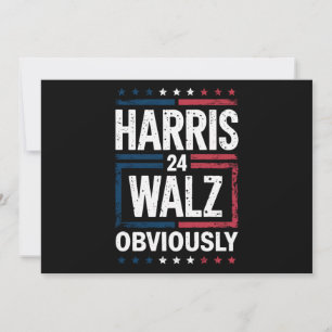 Harris Walz Obviously Harris Waltz 2024 Election Invitation