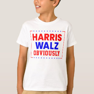 Harris Walz Obviously Kamala Harris for President T-Shirt