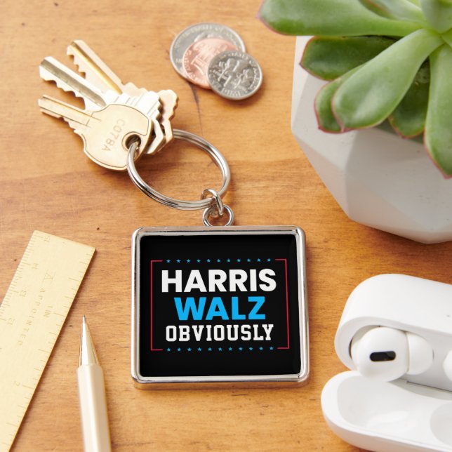 Harris Walz Obviously Key Ring (Desk)