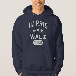 Harris Walz Patriotic College Style Preppy Hoodie