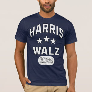 Harris Walz Patriotic College Style Preppy T-Shirt